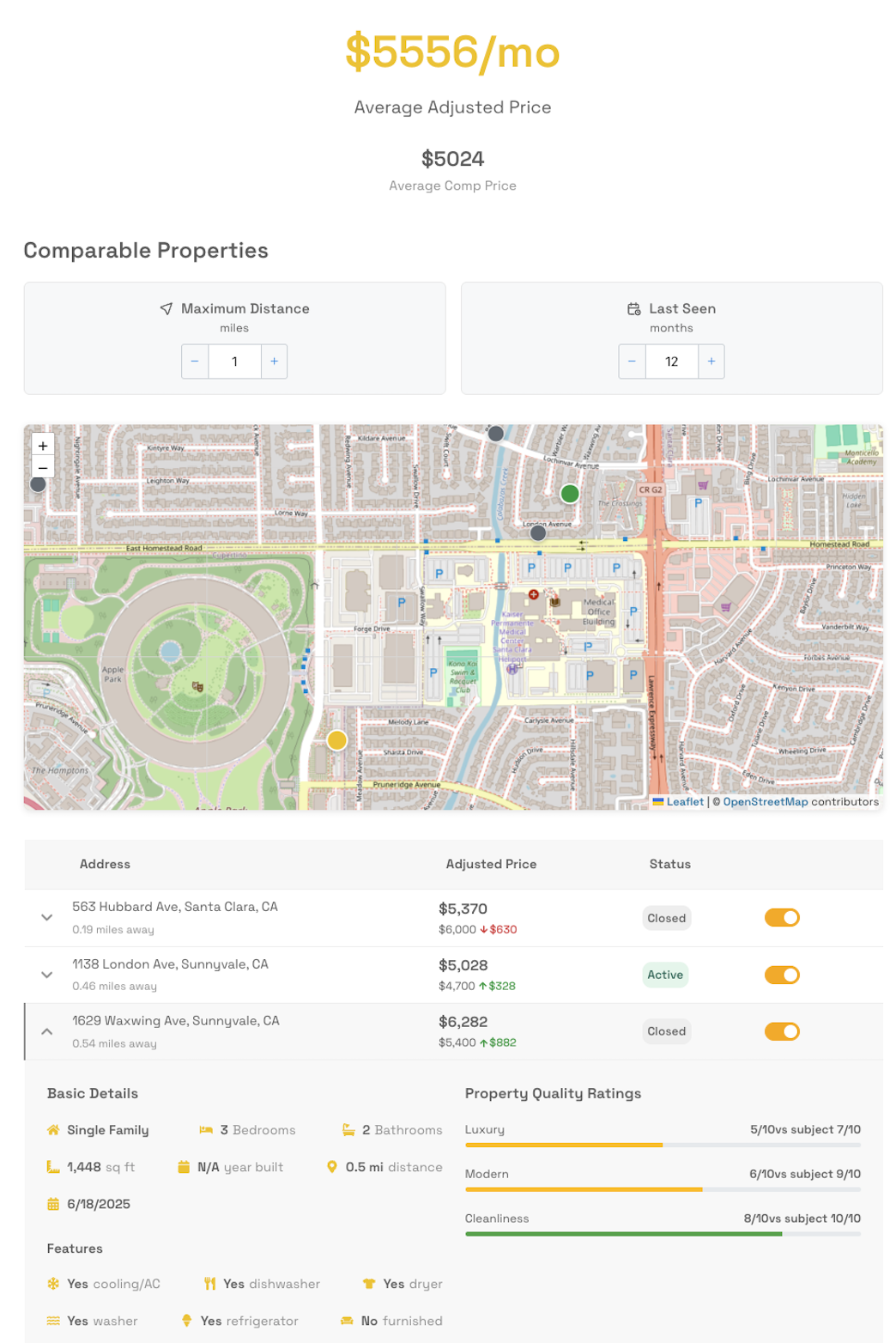 RentJudge App Screenshot full screen